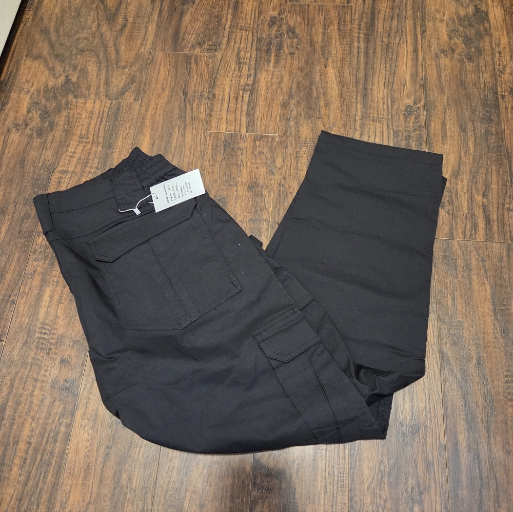 IGOLUMON Men's Stretch Tactical Pants, Breathable Ripstop 38W x 30L, Black - Picture 4 of 8